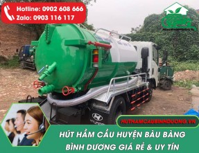 Dịch vụ hút hầm cầu Bàu Bàng ở đâu chất lượng, uy tín?