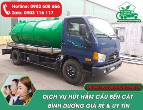 Hút hầm cầu tại Bến Cát – Bình Dương giá rẻ, chất lượng tốt nhất