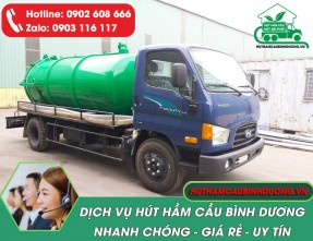 Dịch vụ hút hầm cầu tại Bình Dương giá rẻ, nhanh chóng, sạch sẽ
