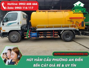 Hút Hầm Cầu An Điền Bến Cát Giá Rẻ - Sạch Triệt Để - 24/24