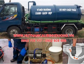 Đơn vị chuyên hút hầm cầu, thông cống nghẹt tại Bến Cát - Bình Dương