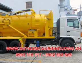 Chuyên hút hầm cầu, nạo vét hố ga tại kcn Đồng An 2 uy tín, sạch sẽ giá rẻ