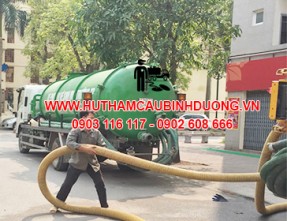 Hút hầm cầu giá rẻ - sạch sẽ - uy tín tại kcn Đồng Phú Bình Phước