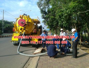 Chuyên hút hầm cầu uy tín giá rẻ tại khu công nghiệp quốc tế Protrade - Bến Cát