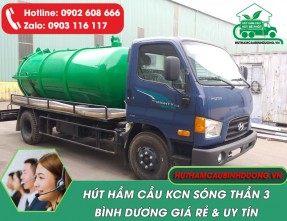 【Hút hầm cầu KCN Sóng Thần 3】1️⃣ GIÁ RẺ - UY TÍN - PHỤC VỤ 24/7