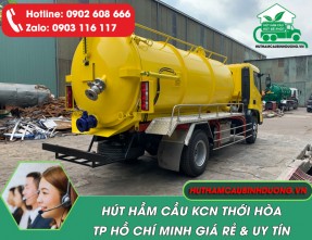 Hút hầm cầu KCN Thới Hòa TPHCM giá rẻ, sạch 100%, nhanh gọn