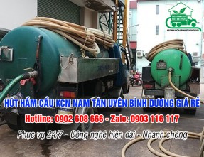 Hút hầm cầu KCN Nam Tân Uyên, Bình Dương Giá Rẻ - Lh: 0902 608 666