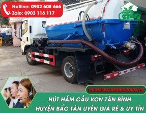 Hút hầm cầu KCN Tân Bình Bắc Tân Uyên giá rẻ, phục vụ 24/24 [GỌI LÀ CÓ]