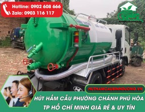 Hút hầm cầu phường Chánh Phú Hòa TPHCM Phục Vụ 24/24 - Giá Tốt