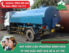 Dịch vụ Hút Hầm Cầu giá rẻ tại khu vực Phường Định Hòa, Thủ Dầu Một