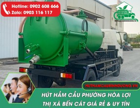 Dịch vụ hút hầm cầu Hòa Lợi Giá Rẻ - Uy Tín ☎️ 24/24【0902 608 666】