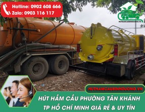 Hút Hầm Cầu Phường Tân Khánh – Phục Vụ 24/24, Sạch Gọn, Giá Tốt
