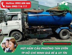 Hút hầm cầu phường Tân Uyên – Giá rẻ – Phục vụ 24/24 – Hút sạch 100%