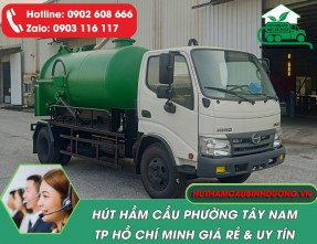 Dịch Vụ Hút Hầm Cầu Phường Tây Nam TPHCM Uy Tín – Giá Rẻ
