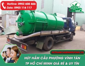 Dịch vụ hút hầm cầu phường Vĩnh Tân Uy tín – Sạch – Giá rẻ nhất