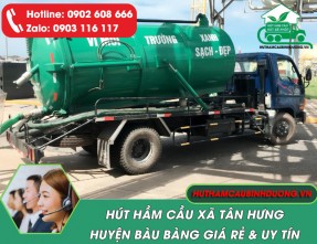 Hút Hầm Cầu Xã Tân Hưng Bàu Bàng Giá Rẻ Trọn Gói ❤️【Phục Vụ 24/24】