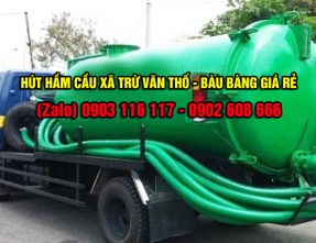 Dịch vụ hút hầm cầu tại xã Trừ Văn Thố giá rẻ uy tín