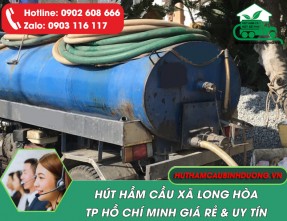 Hút hầm cầu xã Long Hòa TPHCM | Hút sạch 100% – Giá rẻ – Phục vụ 24/24