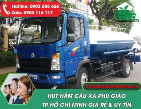 Hút Hầm Cầu xã Phú Giáo TPHCM – Nhanh, sạch, không mùi, giá rẻ