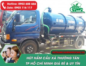 Hút hầm cầu xã Thường Tân giá rẻ, xử lý triệt để, hiệu quả 100%