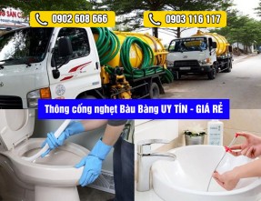 Thông cống nghẹt huyện Bàu Bàng ưu tiên chất lượng, Bảo Hành 2 Năm