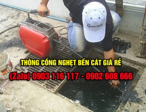 Nhận thông cống nghẹt nhanh chóng, uy tín với giá rẻ tại Bến Cát - Bình Dương