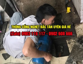 Chuyên thông cống nghẹt Bắc Tân Uyên giá rẻ uy tín, đảm bảo sạch sẽ