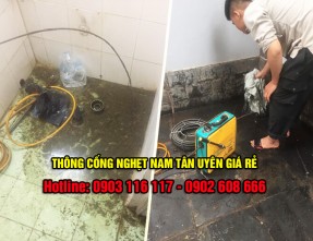 Dịch vụ thông cống nghẹt Nam Tân Uyên uy tín, giá rẻ, bảo hành dài hạn