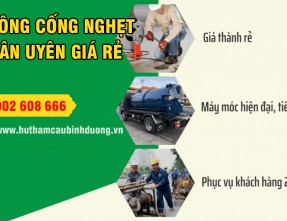 Dịch vụ thông cống nghẹt Tân Uyên ✓ chuyên nghiệp ✓ giá rẻ