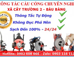 Thông Cống Nghẹt Xã Cây Trường 2 - Bàu Bàng Giá Rẻ, Bảo Hành Dài Hạn