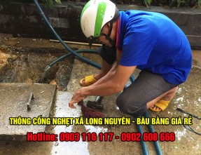 Dịch vụ thông cống nghẹt xã Long Nguyên - Bàu Bàng ✅ [GIÁ RẺ] & [SẠCH SẼ 100%]