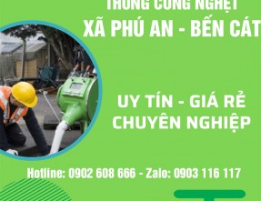Dịch vụ thông cống nghẹt xã Phú An ✅ GIÁ RẺ - CAM KẾT SẠCH SẼ