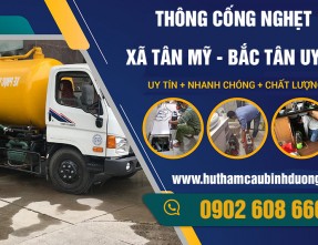 Thông Cống Nghẹt Tại Xã Tân Mỹ - Bắc Tân Uyên Giá Rẻ, Uy Tín